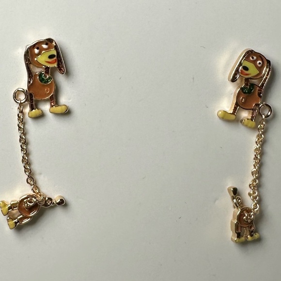 BaubleBar x Pixar Disney Slinky Dog Toy Story earrings READ nwt - Picture 7 of 8